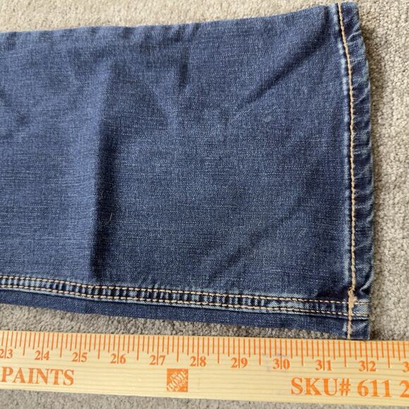 Wrangler Retro Mae Mid Rise Boot Cut Jeans Blue Stretch Denim Womens 13x32 Rodeo - Picture 5 of 11